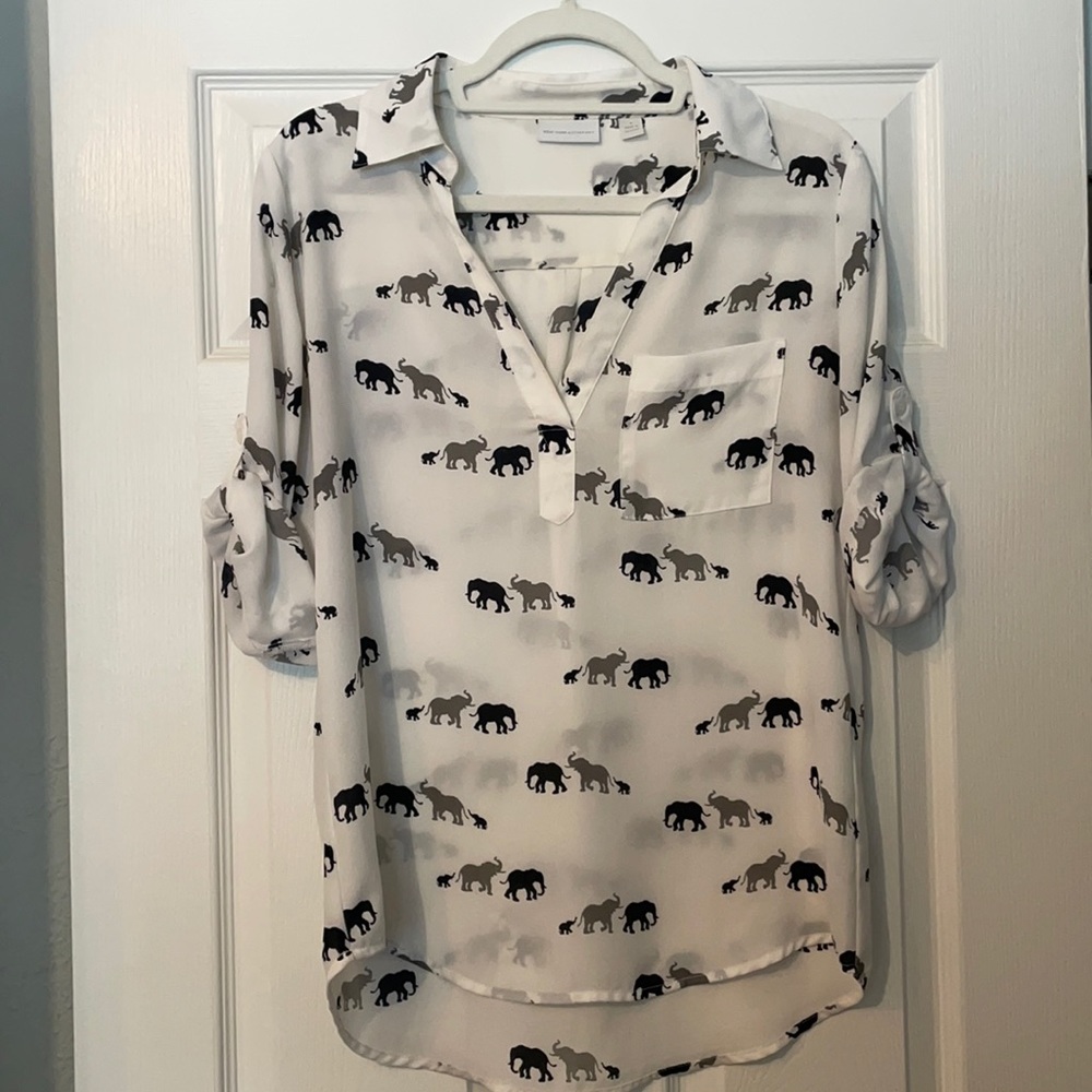 Elephant blouse with pocket